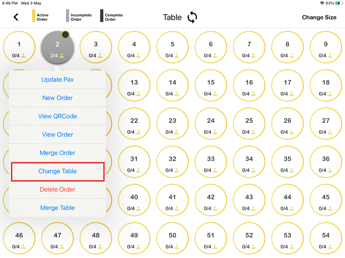 How to change or merge table function in BIGPOS System? – BIGPOS Support