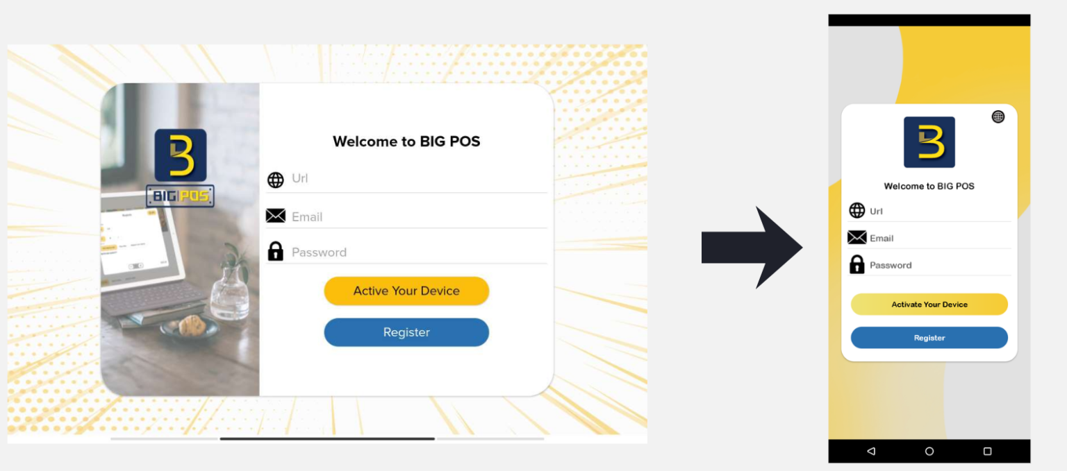 Vertical Layout Display for Pro Apps – BIGPOS Support